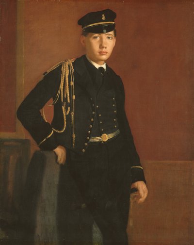 Achille De Gas in der Uniform eines Seekadetten, 1856-7 von Edgar Degas